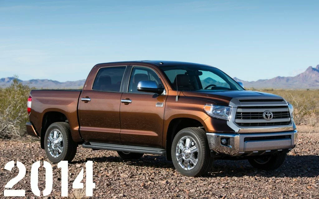 2014 toyota tundra front view brown