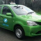 Toyota Etios sedan taxi car in Indonesia